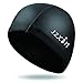 JZxin Swim Cap Premium Flexible Soft Swim Caps PU Coating Wrinkle-Free Swimming Cap for Women Men Kids (Black)