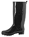 Capelli New York Shiny Solid Ladies Jelly Rain Boot Black 10