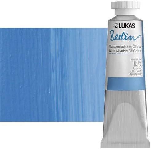 LUKASBerlin Oil 37 ml – Water Mixable Oil Paint in Premium Quality – Sky Blue