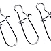 Dr.Fish 100 Pack Duo Lock Fishing Snaps Stainless Steel 26-220LB Lure Snaps Freshwater Saltwater Quick Change Speed Fishing Line Weights Clips
