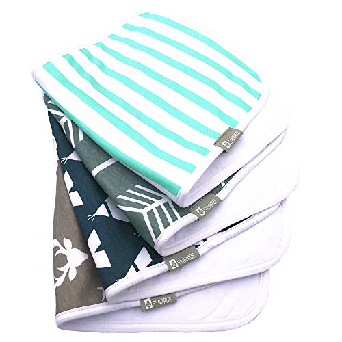 Burp Cloths for Baby 20 by 10 Inches Big Size Cotton Triple lays Burping Rags