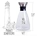 Al Faro 35oz Glass Carafe, Teapot and Decanter - 3-in-1 Pitcher for Water, Juice, Tea, Coffee, Wine - With Bonus Bamboo Coaster - Perfect Gift