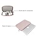 MOSISO Laptop Case Compatible with MacBook Air 11, 11.6-12.3 Inch Acer Chromebook R11/HP Stream/Samsung/ASUS/Surface Pro 9/8/7/6/X/5/4/3, Neoprene Sleeve with Small Case, Baby Pink