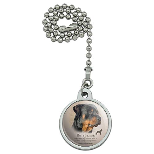 GRAPHICS & MORE Rottweiler Rottie Dog Breed Ceiling Fan and Light Pull Chain