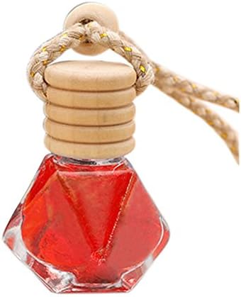 Malcam Car Interior Aromatherapy Essential Oil Diffuser Freshener Pendant,Pure Plant Essential Oils,Creative Car Air Purifier Decoration Accessory(Red)
