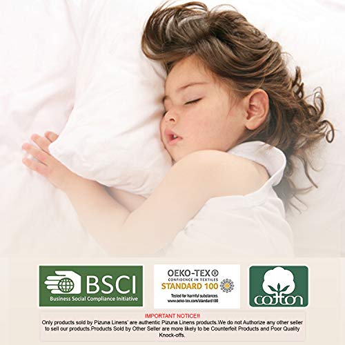 Pizuna 400 Thread Count Cotton King Size FlatSheet Only White, 1pc 100