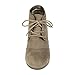 DREAM PAIRS TOMSON Women's Casual Fashion Outdoor Lace Up Low Wedge Heel Booties Shoes taupe 8 B(M) US