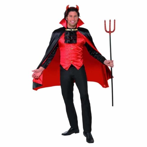 Deluxe devil costume for men L Amazon.co.uk Kitchen & Home