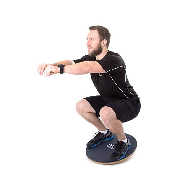 66fit-Wooden-Wobble-Balance-Board-50cm-Includes-Balance-Training-Ebook-Rehabilitation-Training-Physiotherapy-Exercise 66fit Wooden Wobble Balance Board 50cm - Includes Balance Training Ebook - Rehabilitation Training Physiotherapy…