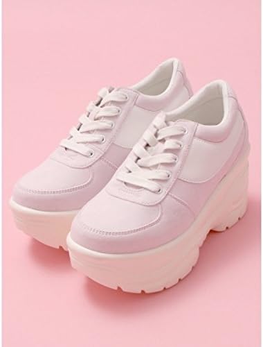 Amazon ウィゴー レディース Wc ライン厚底スニーカー Lピンク L Wego ウィゴー ファッションサンダル