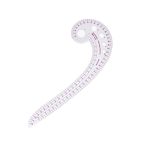 RZDEAL 9 Style Plastic Fashion Ruler Set Vary Form 30cm French Curve Triangle Ruler Multifunction Cutting Ruler Button Curve Arm Sleeve 55cm Graded B97 Ruler Sewing Set (centimeter / inch) - Thumbnail 3