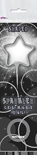 WOW SILVER Star Shaped Sparkler Candle