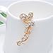 JQUEEN Exotic New Hollow Butterfly with Rhinestone Ear Wrap Cuff Earrings Ear Stud