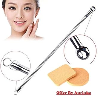 AURINKO Blackhead Remover round stainless steel