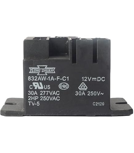 2x SongChuan 832AW-1A-F-C1 24VDC Power Relays – 4-Pin, 30A, 277VAC – New
