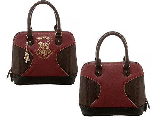 Harry potter gold hogwarts crest print jrs. dome handbag