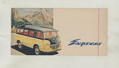 1958 1959 Goliath Express Van Bus Pickup Truck Ambulance Small Brochure
