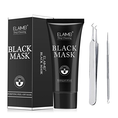 Sunsee blackhead Remover Skin Care Clean Bamboo Charcoal Mask Clip Needle tweezers Set