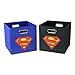 Superman Logo Folding Storage Bin, Black