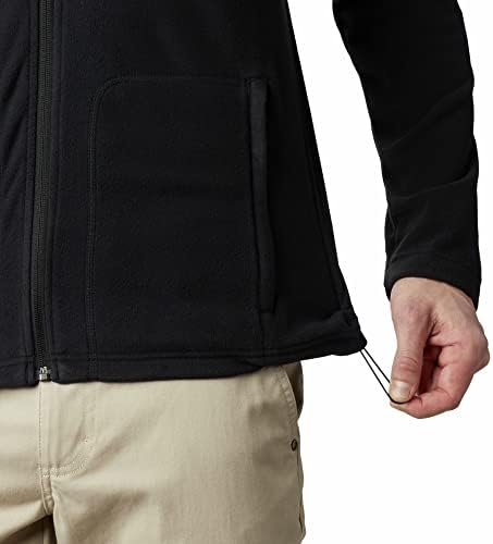 Casaco de lã com zíper completo columbia masculino, preto 010, m