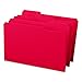 Smead File Folder, Reinforced 1/3-Cut Tab, Legal Size, Red, 100 per Box (17734)