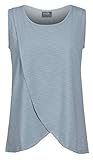Milk Nursingwear Tulip-front Maternity and Nursing Top, Slate Blue, L
