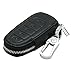Artist Unknown Genuine Cow Leather Zipper Bag Holder for FORD LINCOLN Smart Remote Key Black 5 Button
