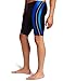 Speedo Men's Xtra Life Lycra Rapid Splice Jammer Swimsuit, Black/Blue, 28