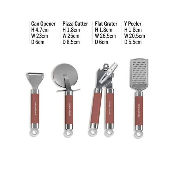 Morphy-Richards-975075-Kitchen-Utensils-Set-Accents-Range-Kitchen-Gadget-Set-Stainless-Steel-Copper-4-Piece Morphy Richards 975075 Kitchen Utensils Set, Accents Range, Kitchen Gadget Set, Stainless Steel, Copper, 4-Piece