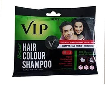 VIP Hair Color Shampoo Black 5 in 1 40 ml