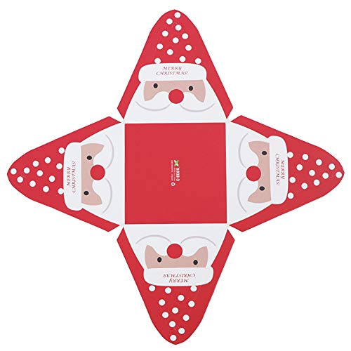 Alapaste Gift Boxes Set of 30 Decorative Candy Boxes,Cookies, Goodies Christmas Candy Bags Santa Claus Reindeer Xmas Tree Gift Box Present Packaging for Festival Holiday New Year
