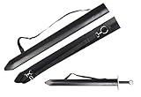 Medieval Broad Foam Sword Large Leather Carrying Case Scabbard