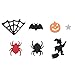 BBTO Halloween Confetti Halloween Glitter with Pumpkins Spiders Bats Witches Spider Webs Five-Pointed Star Shape Confetti for Halloween Party Table Decoration