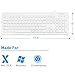 Macally Full Size USB Wired Computer Keyboard for Mac and Windows PC with 15 Apple Shortcut Keys and Numeric Keypad (MKEYX)