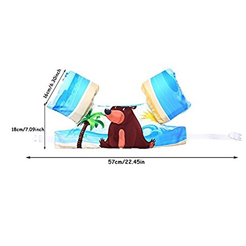 Raleighsee Puddle Jumper Infant Life Baby Jacket Swim Swimming Training Aid Coast Guard Approved Carton For Children Kids-Bear