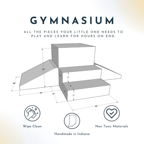 Foamnasium Gymnasium, Indoor Foam Playset, 4 Piece Soft Toddler and