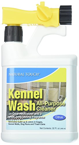 Arkwright Tough Stuff Kennel and Turf Wash - All-Purpose Cleaner Concentrate, Instantly Removes Pet Odors, Hose Attachment for Easy Dilution, Safe for Pets & Turf, 32 fl. oz. Bottle