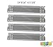 bbq factory® Replacement Sunbeam Nexgrill Grill Master 720-0697 Grill Stainless Steel Burners,Heat Plates