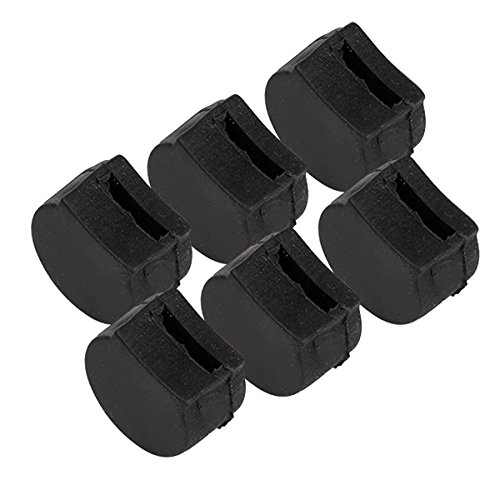Vizcaya Black Rubber Clarinet Thumb Rest Cushion Protector Comfortable Pack of 6 - Thumbnail 3