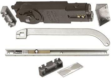 Jackson 21201u62801 Satin Aluminum Regular Duty Spring 105 No Hold Open Overhead Concealed Closer With U Offset Slide Arm Hardware Package Door Closers Amazon Com