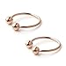 Ruifan 316L Surgical Steel CBR Horseshoe Circular Rings Nose Eyebrow Tragus Lip Ear Hoop Ring Piercing 20G 8MM 8PCS (Steel+Black+Gold+Rose Gold)