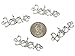 Kinteshun Alloy Believe Inspiring Word Charm Pendant Connector for DIY Jewelry Making Accessaries(30pcs,Antique Silver)