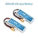 BETAFPV 2pcs 450mAh 2S 80C Lipo Battery with JST 2.0 and XT30 Plug for Doinker Moskito Mico FPV Racing Drone Quadcopter