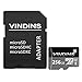VINDINS 256GB Micro SD Card, SDXC Card High Speed Class 10 with Free SD Adapter