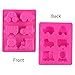 Yunko 6 Cavity Thomas Train and Cute Car Cake Pan Baking Silicone Dessert Chocolate Mold Cookie Mold Pudding Jelly Mold