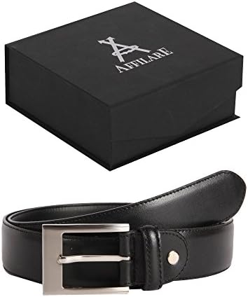 Affilare Men's Genuine Italian Leather Dress Belt 35mm Black Brown Tan 12EX35