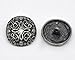 Rockin Beads Mixed 50 Antique Silver Fillagree Sewing Metal Buttons 1 to 1-1/4