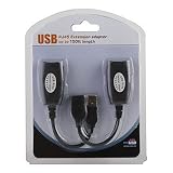 SMAKNÂ USB Over Cat5/5e/6 Extension Cable RJ45 Adapter Set