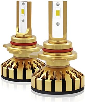 Car LED Headlight Bulbs(2pcs) &amp; LED Bulbs 50W 5000lm Super Bright High Power LED Chips and 6000K White Single Beam LED Headlight Bulbs Conversion Kits--9012