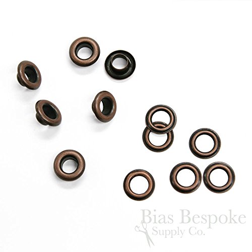 Set of 144, TISH 11.5mm Outside Diameter Grommets, Antique Copper
